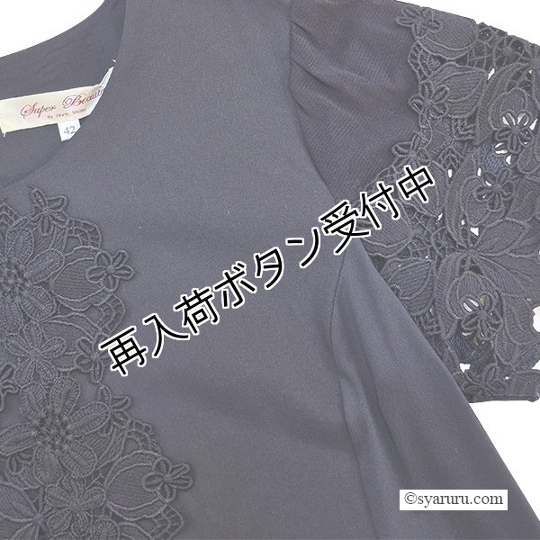 画像15: 【SuperBeauty  】前立てレース使いのロングワンピース (15)