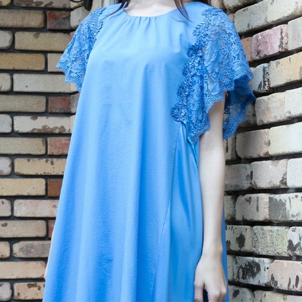 画像4: 【SuperBeauty  】袖レース使いワンピース (4)