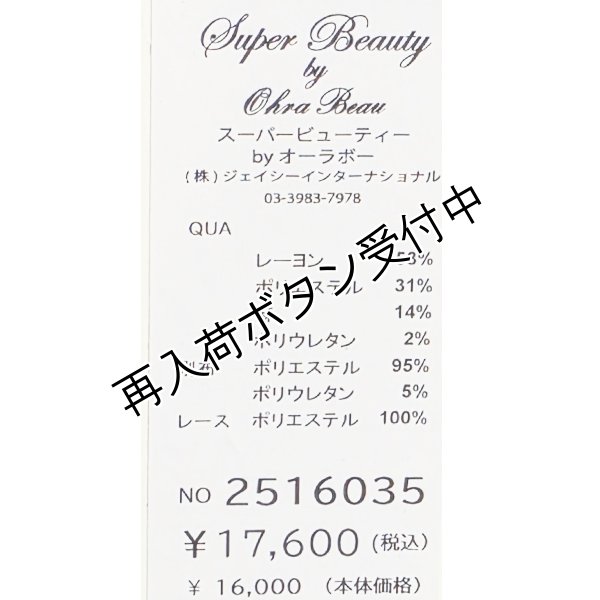 画像16: 【SuperBeauty  】前立てレース使いのロングワンピース (16)