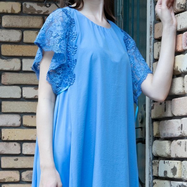 画像3: 【SuperBeauty  】袖レース使いワンピース (3)