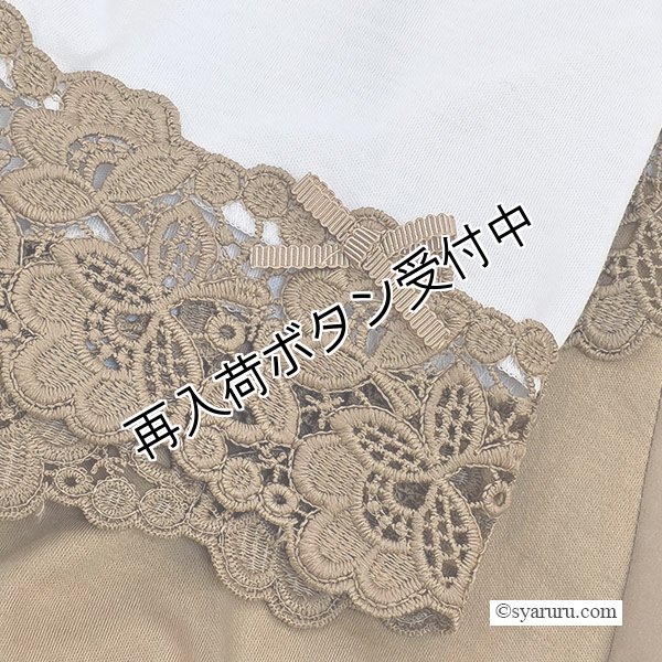 画像10: 【SuperBeauty  】胸元切替レース使い半袖ワンピース (10)