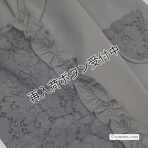 画像6: 【SuperBeauty  】後ろ見ごろレース切替ダンボールニットベスト (6)