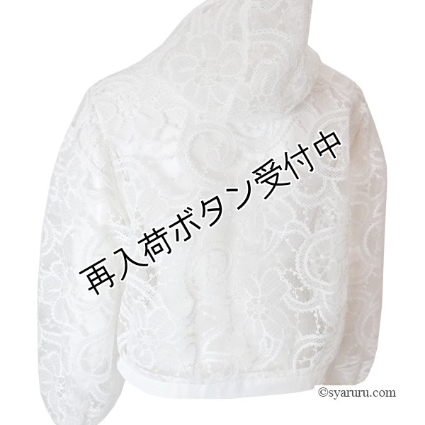 画像6: 【SuperBeauty  】シアー素材ショートパーカー (6)