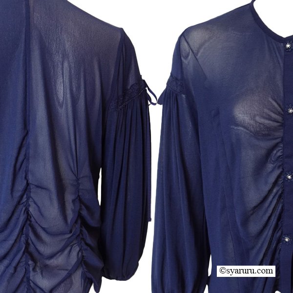 画像6: 【SuperBeauty  】パワーネット素材ショートカーディガン《送料220円代引は通常送料》 (6)