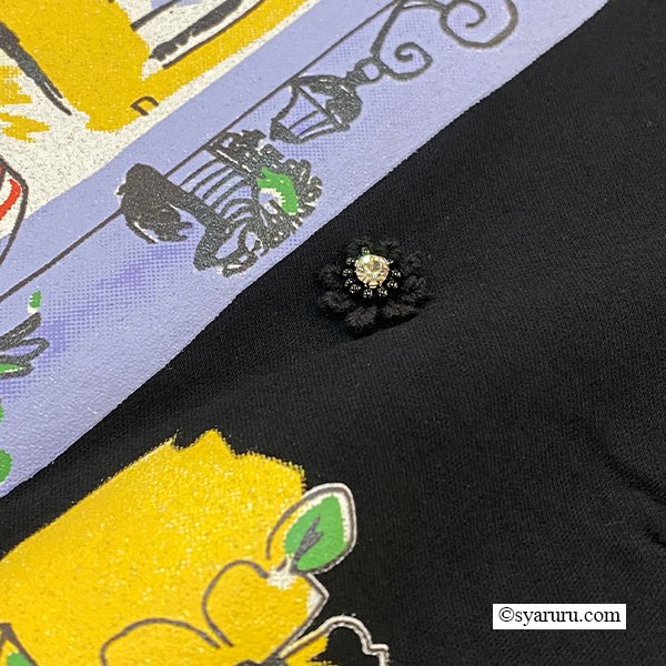 画像11: 【SuperBeauty  】Paris胸元プリント袖フリルロングTシャツ《送料220円代引は通常送料》 (11)