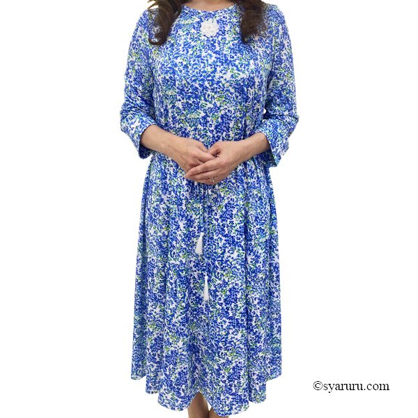 画像2: 【SuperBeauty  】プリントワンピース2516053 (2)