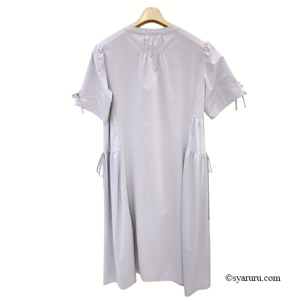 画像2: 【SuperBeauty  】袖リボン前あきロングブラウス (2)