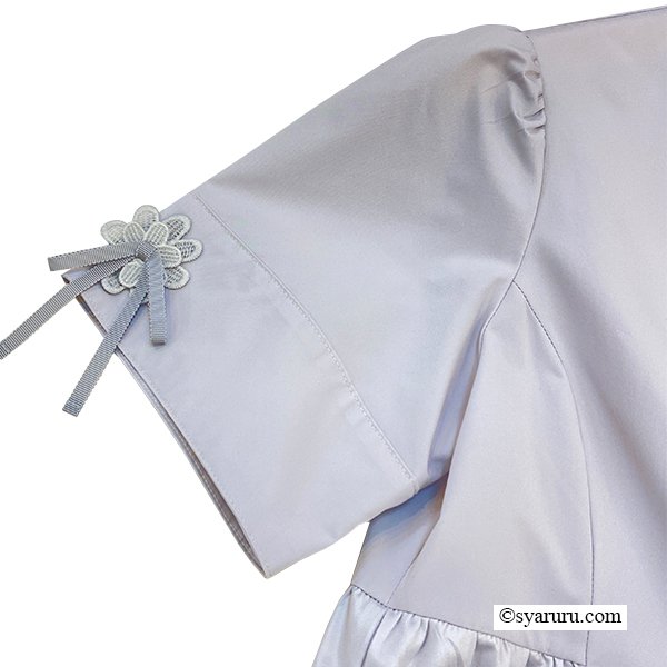 画像3: 【SuperBeauty  】袖リボン前あきロングブラウス (3)