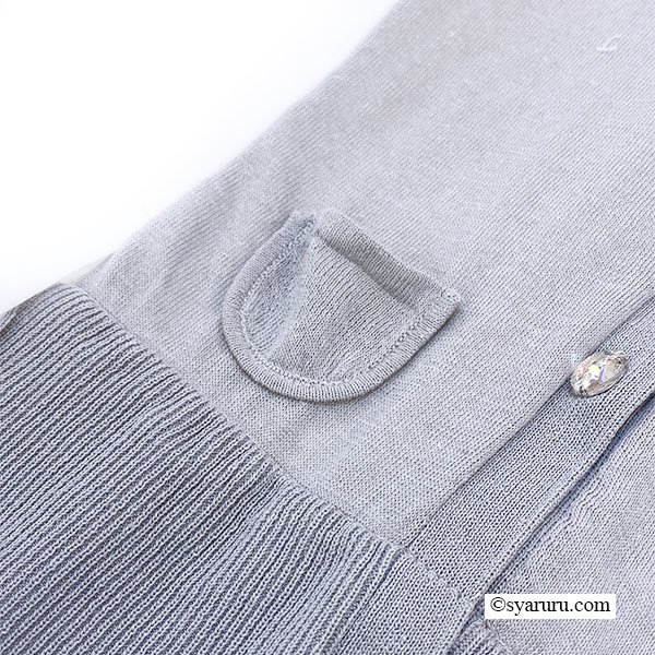 画像5: 【SuperBeauty  】コサージュ付ニットブラウス素材のレイヤード風ロングブラウス (5)