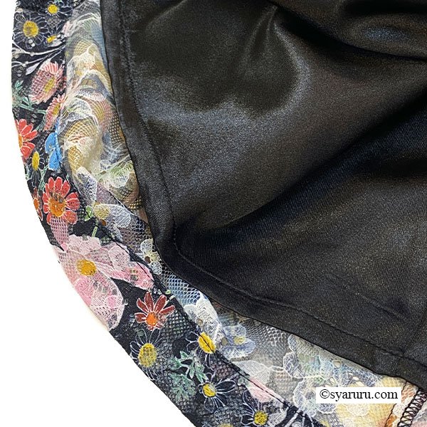 画像8: 【SuperBeauty  】多色小花プリントレース素材半袖ワンピース (8)