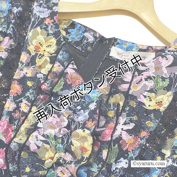 画像3: 【今週の追加 《半額以下+クーポン＋POINT！》SuperBeauty 】多色小花プリントレース素材半袖ワンピース (3)
