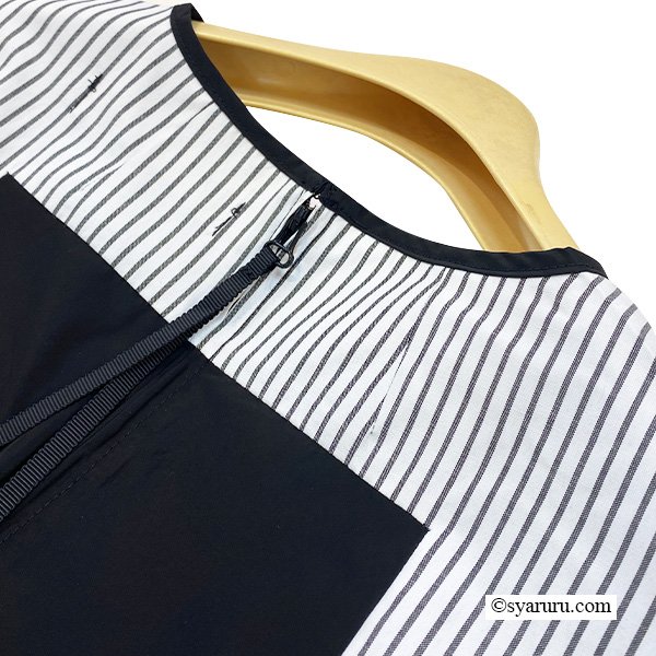 画像5: 【SuperBeauty  】後ろストライプ柄レース半袖ブラウス《送料220円代引は通常送料》 (5)