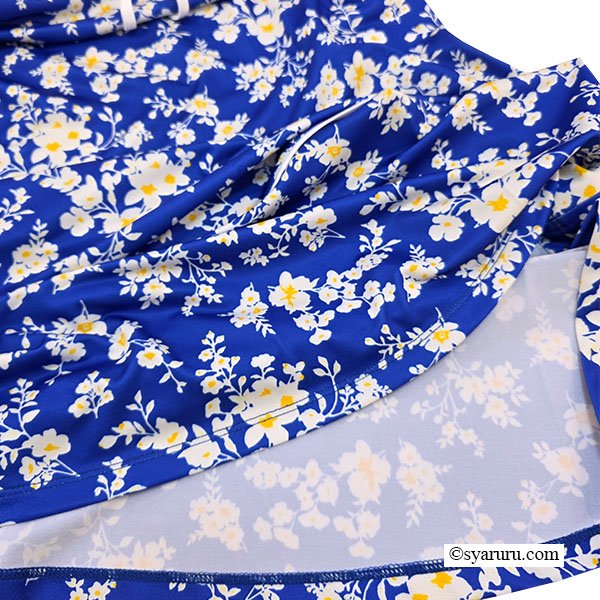 画像7: 【SuperBeauty  】フラワープリントティアード切替チュニックTシャツ《送料220円代引は通常送料》 (7)