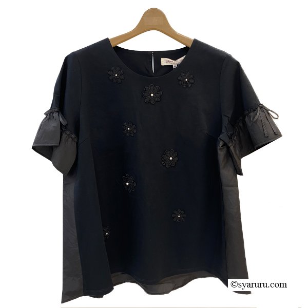 画像6: 【SuperBeauty 半額以下！】胸元モチーフ付きロングTシャツ《送料220円代引は通常送料》 (6)