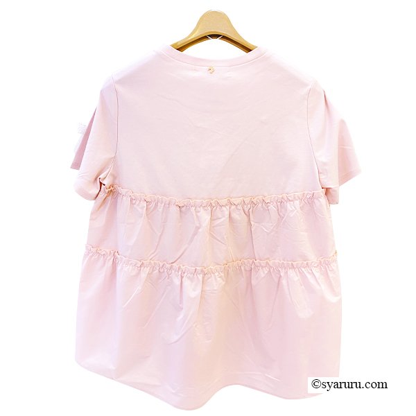 画像3: 【SuperBeauty  】リボンレースデザインロングTシャツ《送料220円代引は通常送料》 (3)