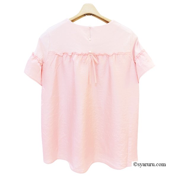 画像3: 【SuperBeauty 半額以下！】胸元モチーフ付きロングTシャツ《送料220円代引は通常送料》 (3)