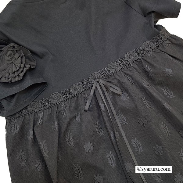 画像12: 【SuperBeauty  】胸元バラプリントロングTシャツ《送料220円代引は通常送料》 (12)