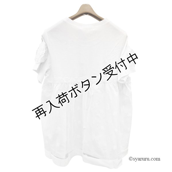 画像3: 【《半額以下+クーポン＋POINT！》SuperBeauty 】胸元バラプリントロングTシャツ《送料220円代引は通常送料》 (3)