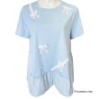 画像6: 【夏のセール 30%OFF+クーポン+ポイント 】リボンレースデザインロングTシャツ (6)