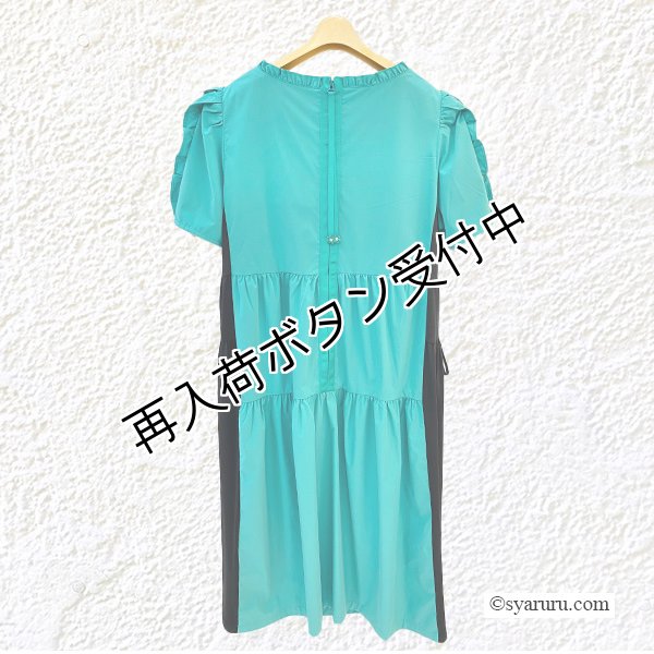 画像4: 【SuperBeauty  】脇切替配色デザインワンピース (4)