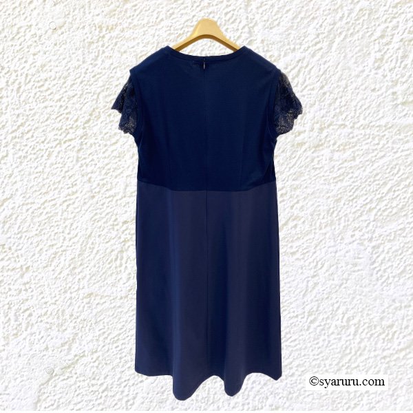 画像3: 【SuperBeauty  】ウェスト切替袖レースロングワンピース (3)