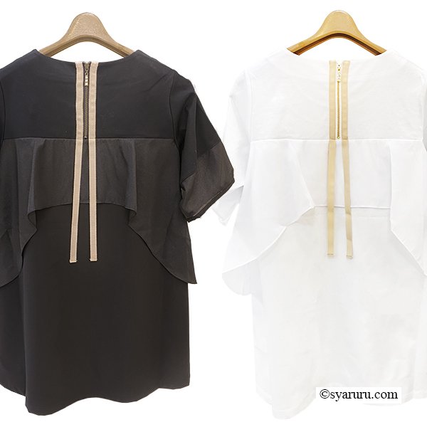 画像5: 【SuperBeauty  】後ろ配色リボンデザインチュニックTシャツ《送料220円代引は通常送料》 (5)