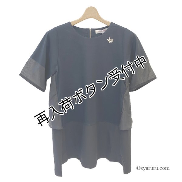 画像4: 【《半額以下+クーポン＋POINT！》SuperBeauty 】後ろ配色リボンデザインチュニックTシャツ《送料220円代引は通常送料》 (4)