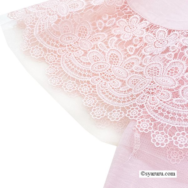 画像12: 【SuperBeauty 半額以下！】袖レースたっぷりチュニックTシャツ《送料220円代引は通常送料》 (12)