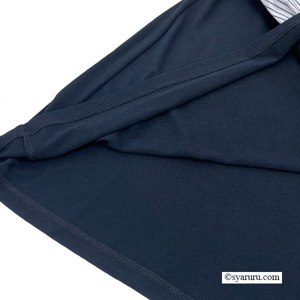 画像8: 【SuperBeauty  】ストライプ柄パフ袖ジャージ素材ロングワンピース (8)