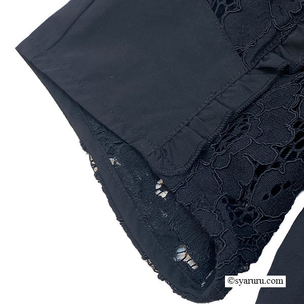 画像7: 【SuperBeauty 半額以下！】花モチーフ付袖レース切替チュニックTシャツ《送料220円代引は通常送料》 (7)