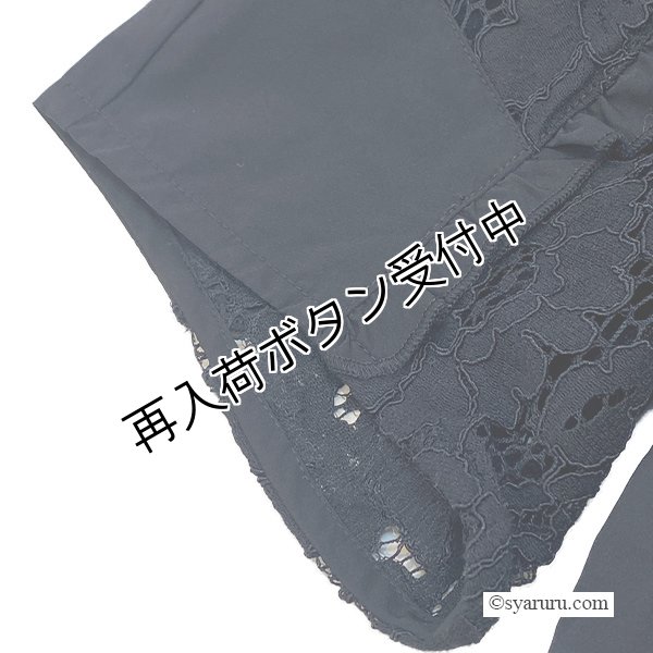 画像7: 【《半額以下+クーポン＋POINT！》SuperBeauty 】花モチーフ付袖レース切替チュニックTシャツ《送料220円代引は通常送料》 (7)