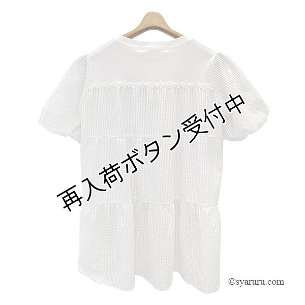 画像6: 【《半額以下+クーポン＋POINT！》SuperBeauty 】胸元スパンコール刺繍使い切替チュニックTシャツ《送料220円代引は通常送料》 (6)