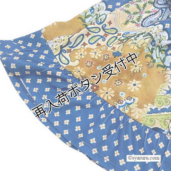 画像5: 【SuperBeauty  】パネルプリント切替チュニックTシャツ《送料220円代引は通常送料》 (5)