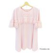 画像6: 【2025 春夏新作 SuperBeauty 】☆袖レースたっぷりチュニックTシャツ (6)