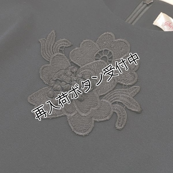 画像11: 【SuperBeauty  】胸元花モチーフ付切替半袖花柄ワンピース (11)