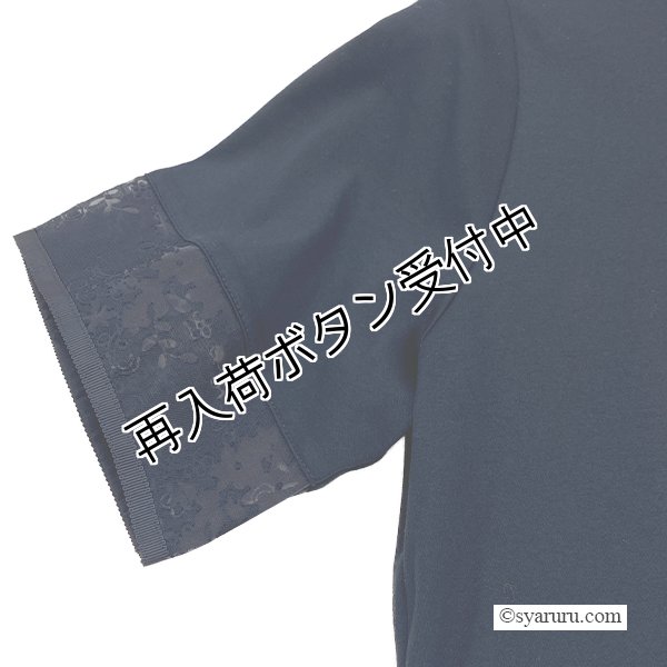 画像10: 【SuperBeauty  】胸元花モチーフ付切替半袖花柄ワンピース (10)