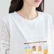 画像6: 【あわせて買うと便利】バッグ柄プリント刺繍レーススリーブTシャツ (6)