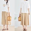 画像2: 【あわせて買うと便利】バッグ柄プリント刺繍レーススリーブTシャツ (2)