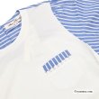 画像6: 【2025 春夏新作 SuperBeauty 】☆ストライプ柄袖後ろ見ごろ切替チュニックＴシャツ (6)