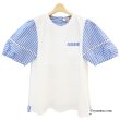 画像2: 【2025 春夏新作 SuperBeauty 】☆ストライプ柄袖後ろ見ごろ切替チュニックＴシャツ (2)