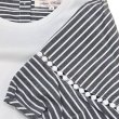 画像9: 【2025 春夏新作 SuperBeauty 】☆ストライプ柄袖後ろ見ごろ切替チュニックＴシャツ (9)