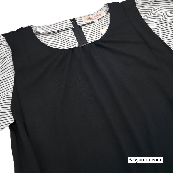 画像6: 【SuperBeauty 半額以下！ 】ストライプ柄パフ袖　チュニックＴシャツ《送料220円代引は通常送料》 (6)