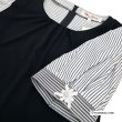画像7: 【2025 春夏新作 SuperBeauty 】☆ストライプ柄パフ袖　チュニックＴシャツ (7)