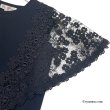 画像7: 【2025 春夏新作 SuperBeauty 】☆花モチーフ付異素材切替Ｔシャツ (7)