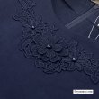 画像8: 【2025 春夏新作 SuperBeauty 】☆レース切替胸元モチーフ使いチュニックＴシャツ  (8)