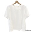 画像3: 【2025 春夏新作 SuperBeauty 】☆レース切替胸元モチーフ使いチュニックＴシャツ  (3)