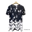 画像2: 【夏のセール 30%OFF+クーポン+ポイント 】モノトーン柄チュニックＴシャツ (2)