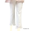 画像2: 【夏のセール 30%OFF+クーポン+ポイント 】裾シフォン ハイテンションパンツ《送料220円代引は通常送料》 (2)
