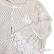 画像6: 【夏のセール 30%OFF+クーポン+ポイント 】☆ギンガムチェック風ノーカラージャケット (6)