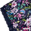 画像4: 【夏のセール 30%OFF+クーポン+ポイント 】多色花プリント パワーネット素材半袖チュニック (4)